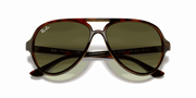 Green Gradient Lenses, Polished Light Havana Frame