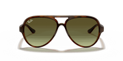 Green Gradient Lenses, Polished Light Havana Frame