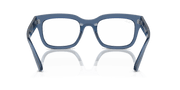 Clear Lenses, Polished Transparent Dark Blue Frame