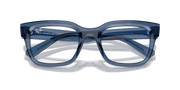 Clear Lenses, Polished Transparent Dark Blue Frame