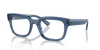 [Clear Lenses, Polished Transparent Dark Blue Frame]