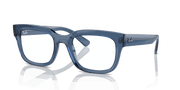 Clear Lenses, Polished Transparent Dark Blue Frame