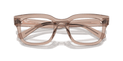 Clear Lenses, Polished Transparent Light Brown Frame