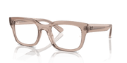 Clear Lenses, Polished Transparent Light Brown Frame