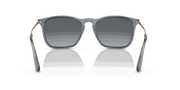 Grey Lenses, Polished Transparent Blue Frame