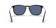 Blue Lenses, Polished Havana Frame