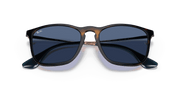 Blue Lenses, Polished Havana Frame