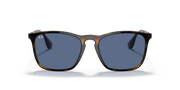 Blue Lenses, Polished Havana Frame