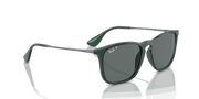 Dark Grey Lenses, Polished Transparent Green Frame