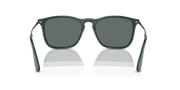 Dark Grey Lenses, Polished Transparent Green Frame