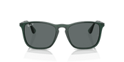 Dark Grey Lenses, Polished Transparent Green Frame