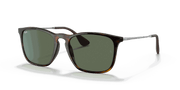 Dark Green Lenses, Polished Light Havana Frame