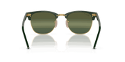 Silver/Green Lenses, Polished Green On Gold Frame