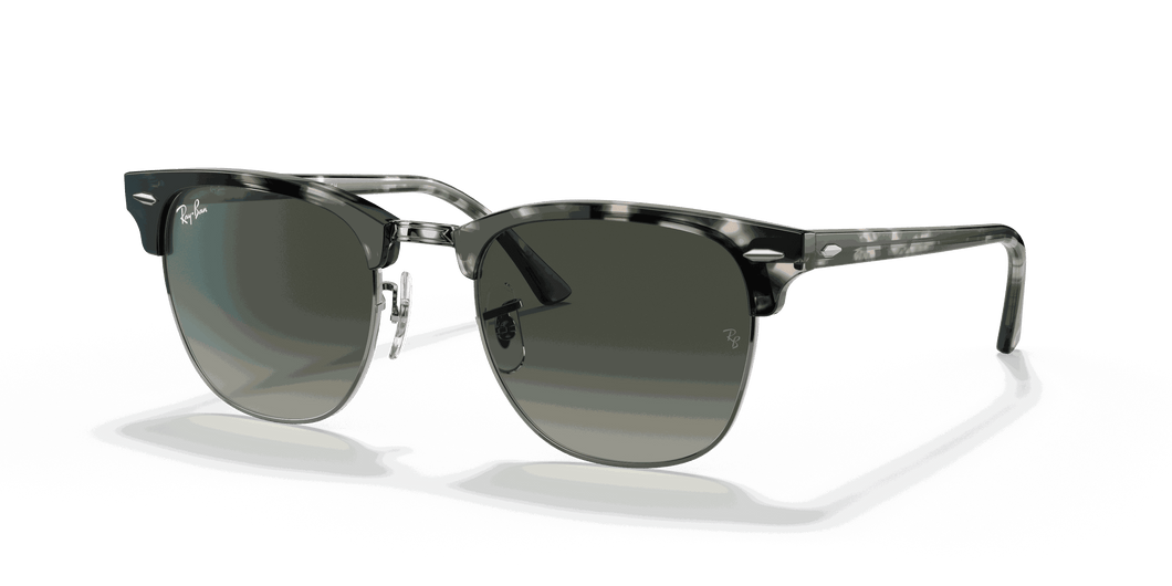 [Grey Gradient Lenses, Polished Grey Havana Frame]