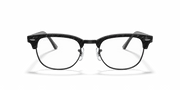 Clear Lenses, Polished Black Frame