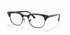 [Clear Lenses, Polished Black Frame]