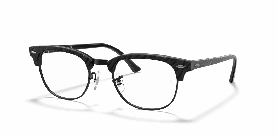 [Clear Lenses, Polished Black Frame]