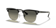 Grey Gradient Lenses, Polished Black On Silver Frame