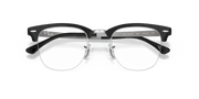 Clear Lenses, Polished Black On Silver Frame