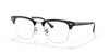 [Clear Lenses, Polished Black On Silver Frame]