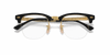 [Clear Lenses, Polished Black On Gold Frame]