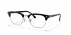 [Clear Lenses, Polished Black On Silver Frame]