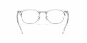 Clear Lenses, Polished White Transparent Frame