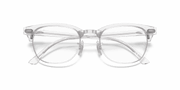 Clear Lenses, Polished White Transparent Frame