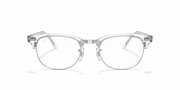 Clear Lenses, Polished White Transparent Frame