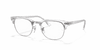 [Clear Lenses, Polished White Transparent Frame]