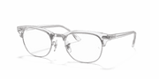 Clear Lenses, Polished White Transparent Frame