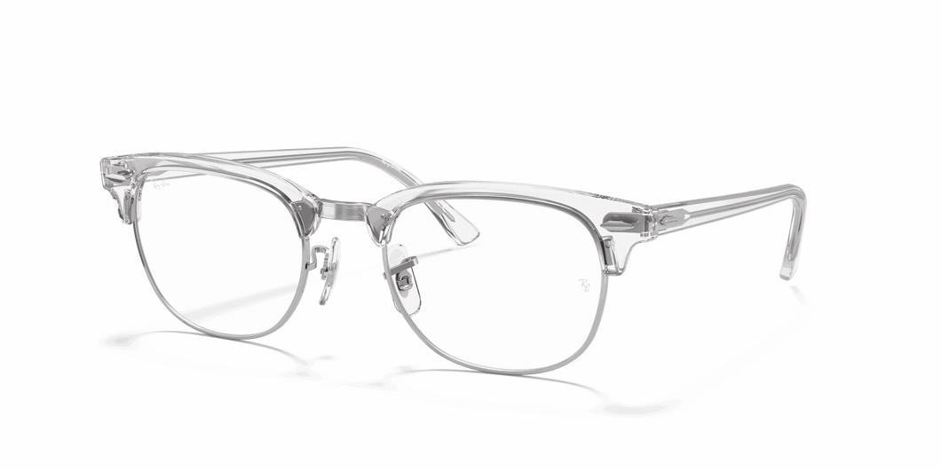 [Clear Lenses, Polished White Transparent Frame]