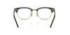 [Clear Lenses, Polished Green On Gold Frame]