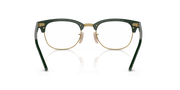 Clear Lenses, Polished Green On Gold Frame