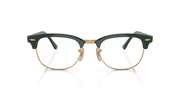 Clear Lenses, Polished Green On Gold Frame