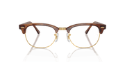 Clear Lenses, Polished Striped Brown Frame