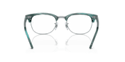 Clear Lenses, Polished Striped Green Frame