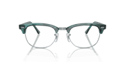 Clear Lenses, Polished Striped Green Frame