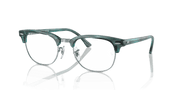 Clear Lenses, Polished Striped Green Frame