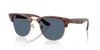 [Dark Blue Lenses, Polished Striped Havana On Rose Gold Frame]