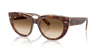 [Clear Gradient Brown Lenses, Polished Light Havana On Transparent Multicolor Frame]