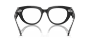 Clear Lenses, Polished Black On Transparent Frame