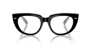 Clear Lenses, Polished Black On Transparent Frame