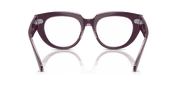 Clear Lenses, Polished Violet On Transparent Pink Frame