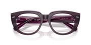 Clear Lenses, Polished Violet On Transparent Pink Frame