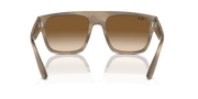 Clear & Brown Lenses, Polished Striped Green Frame