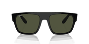 Green Lenses, Polished Black Frame