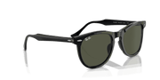 Green Lenses, Polished Black Frame