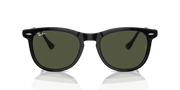 Green Lenses, Polished Black Frame