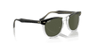 [Green Lenses, Polished Black On Transparent Frame]